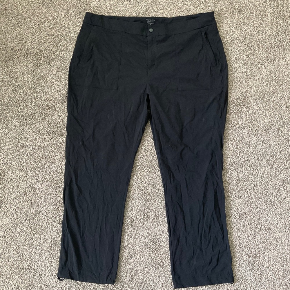 Athleta Trekkie Hike Pants Womens 24 Black Lightweight Outdoor Travel Pants